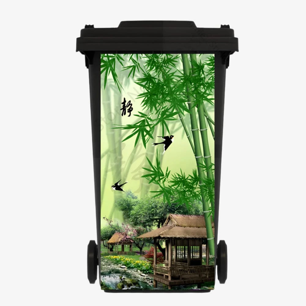 Autocollant pour poubelle Basilio | Poubellisima 2 / 37x82cm