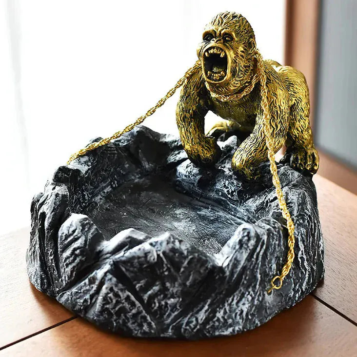 Cendrier décoratif original Gori | Poubellissima Assis Or