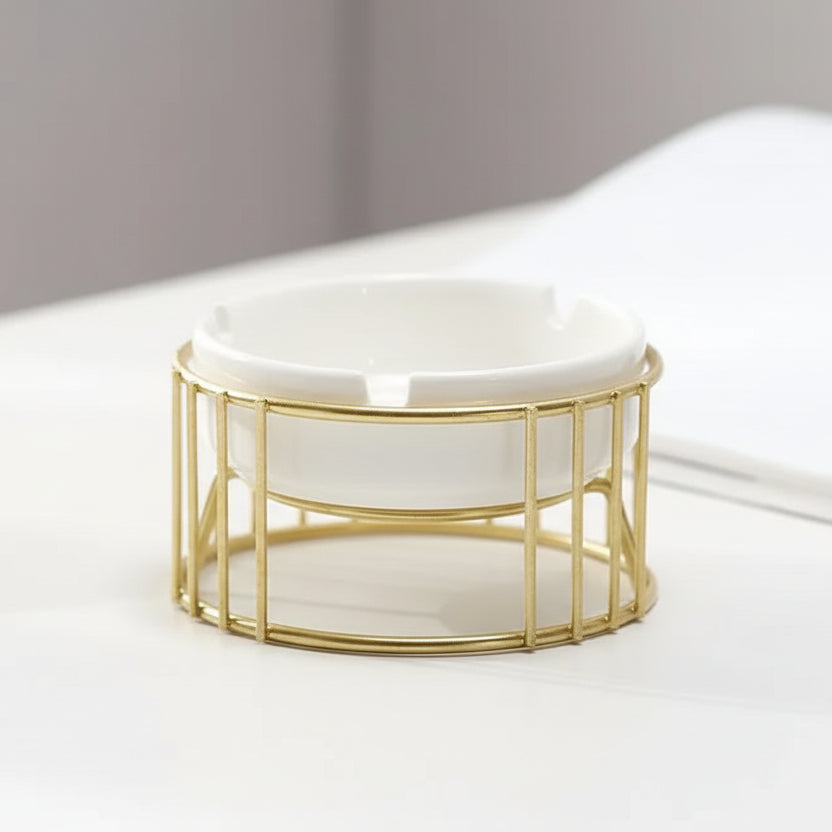 Cendrier design nordique <br> Dario shuwen Gold