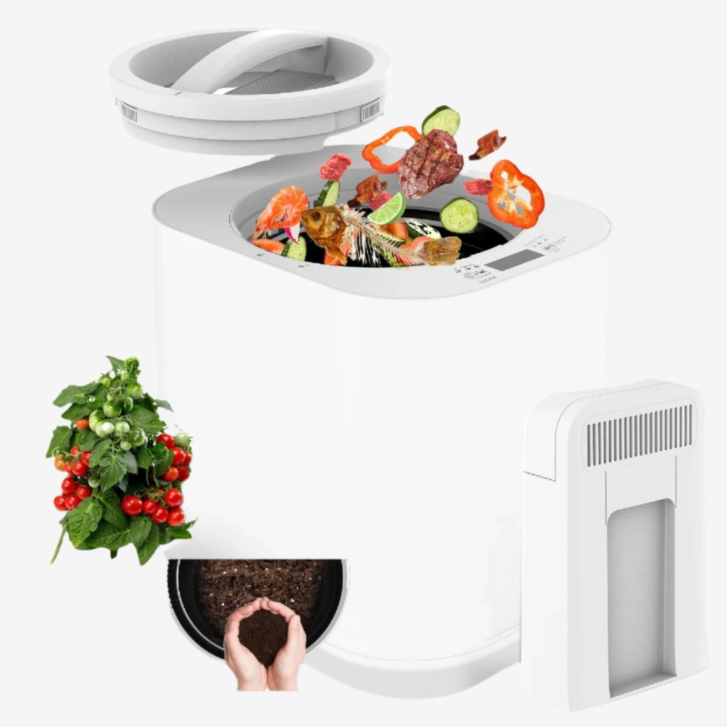 Composteur electrique Adelina | Poubellissima Blanc