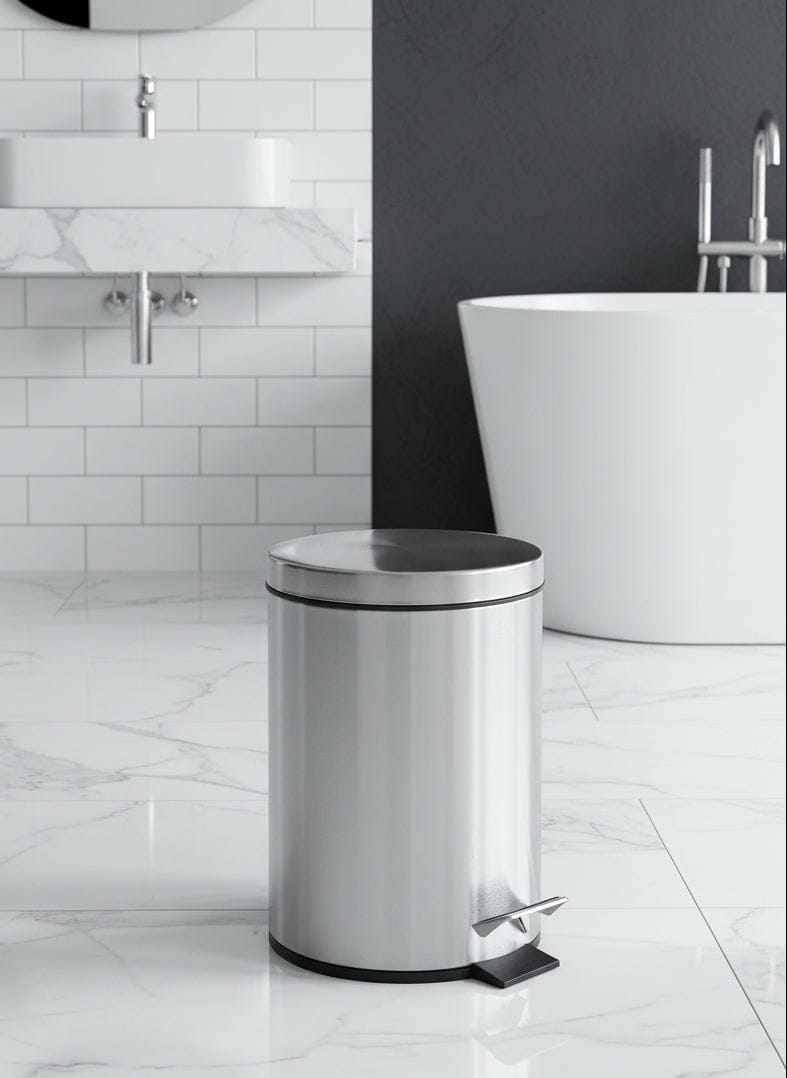 Poubelle 7L Afra | Poubellissima Argent / 8L