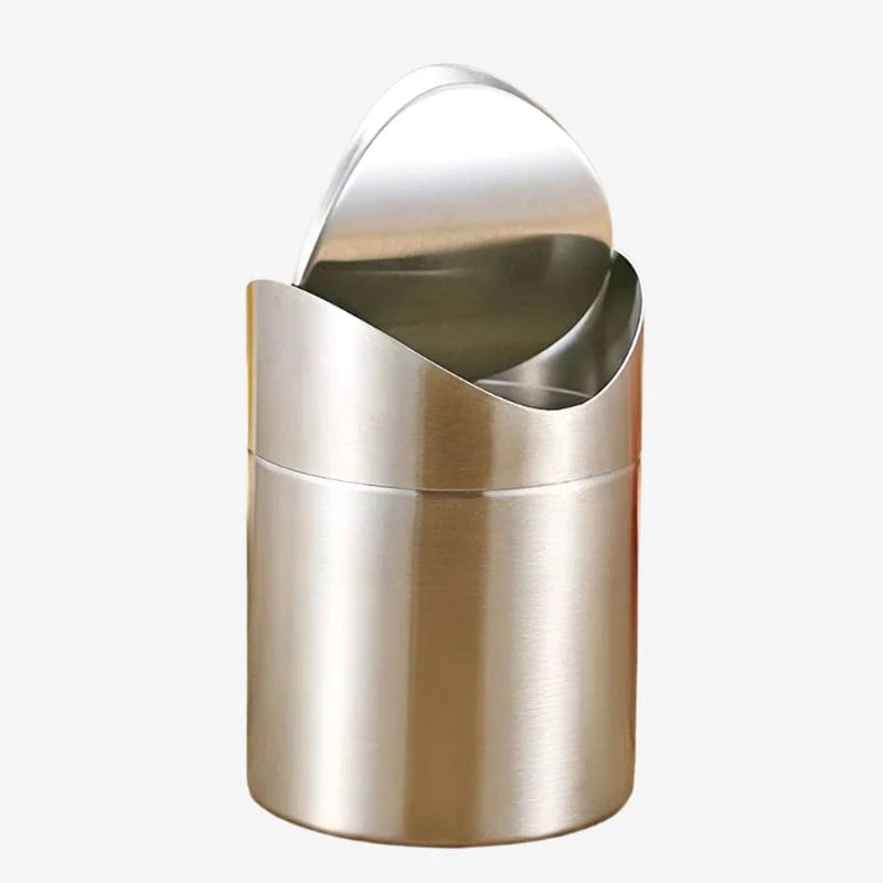 Poubelle acier avec couvercle Nella | Poubellisima Argent
