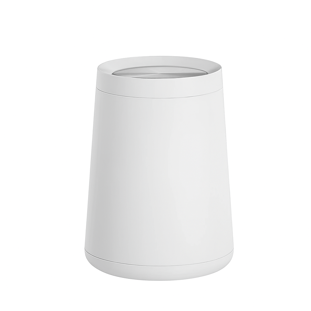 Poubelle acier inoxydable 8L Vilma | Poubellissima Blanc / 8L
