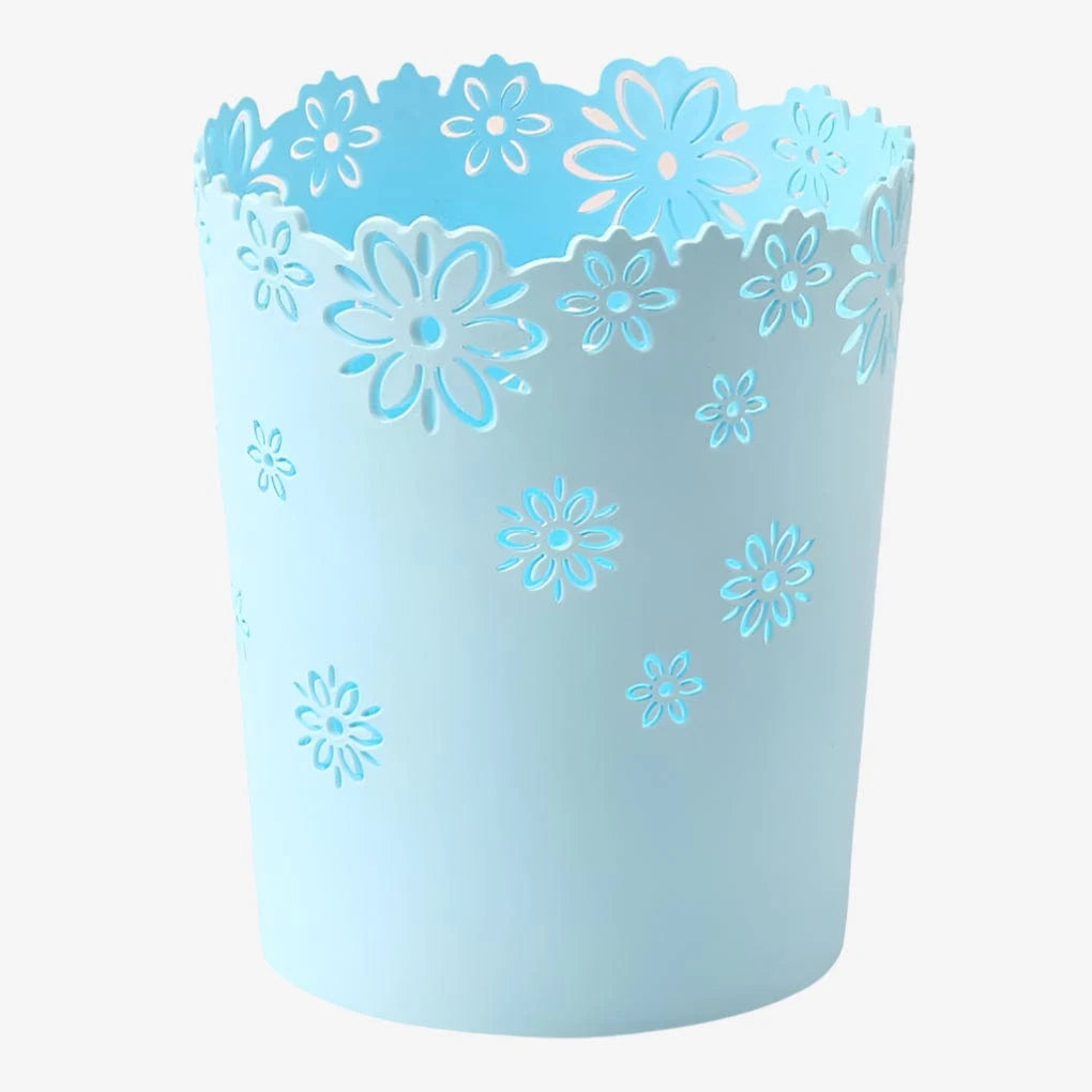 Poubelle chambre fille Rosalia Grande | Poubellisima Bleu / 26x21.5x17.5cm