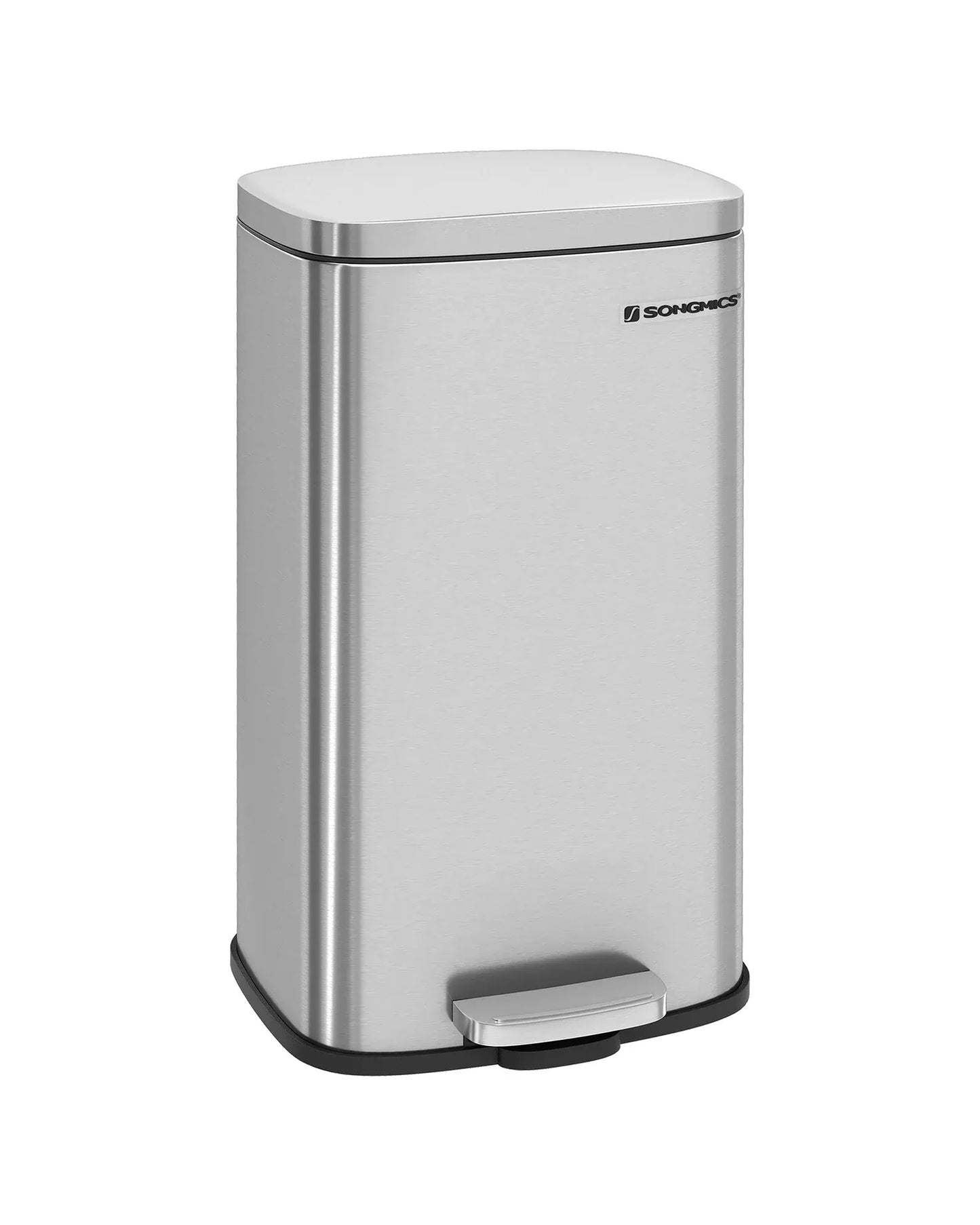 Poubelle de cuisine à pédale 30L <br> Tiziana argent / france