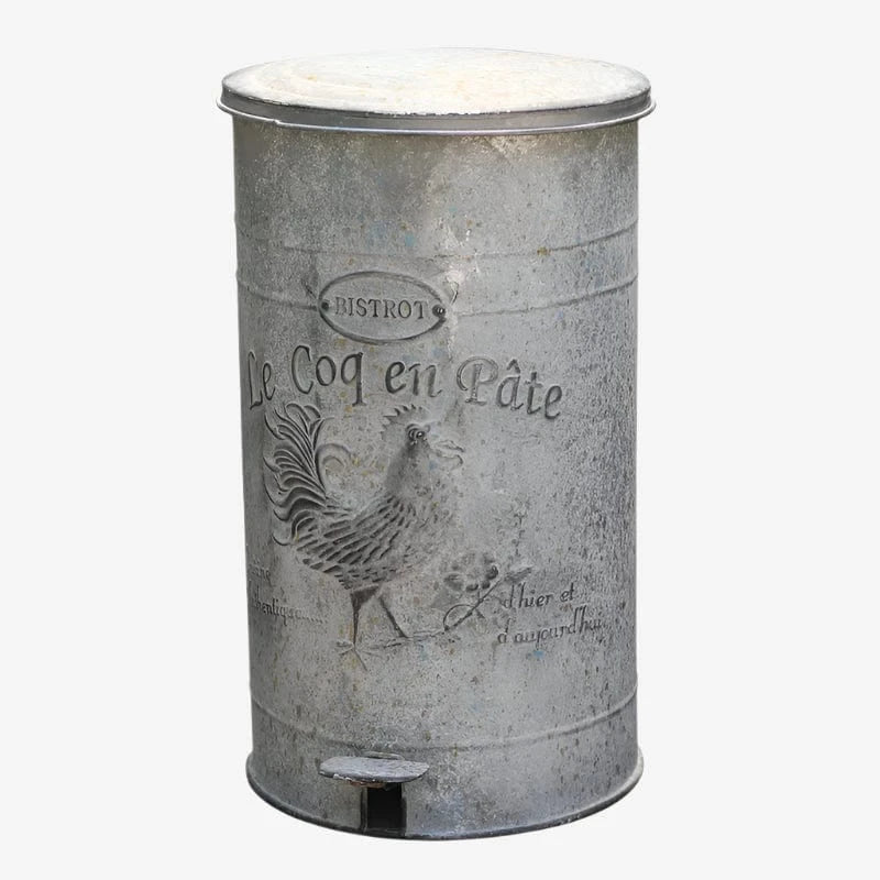 Poubelle de jardin decorative Parigi | Poubellisima Gris / 27x27x54cm