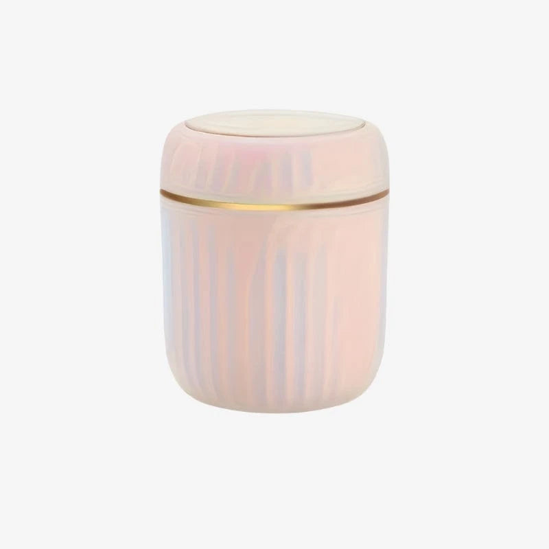 Poubelle de table avec couvercle Solena | Poubellisima Rose