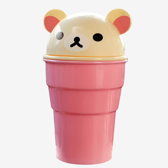 Poubelle de voiture porte-gobelet Orsetto | Poubellisima Rose