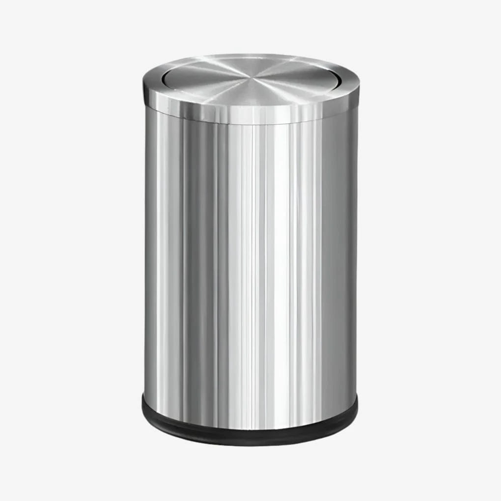 Poubelle design salle de bain Stefania | Poubellisima Argent / 9L
