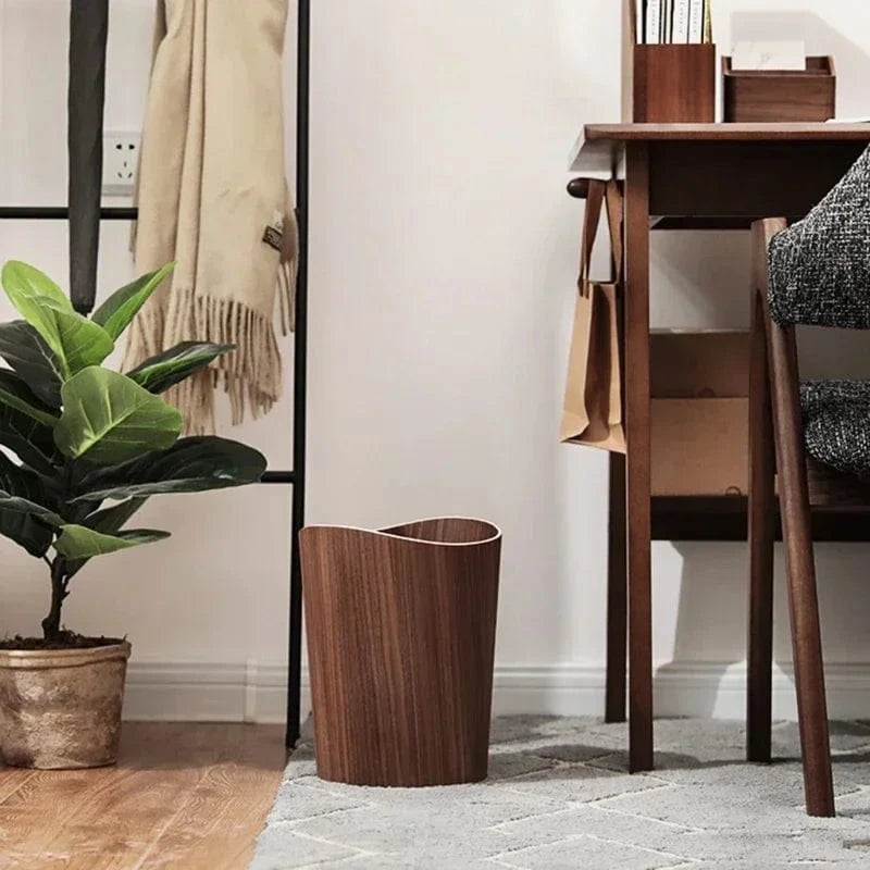 Poubelle en bois Creativa | Poubellisima