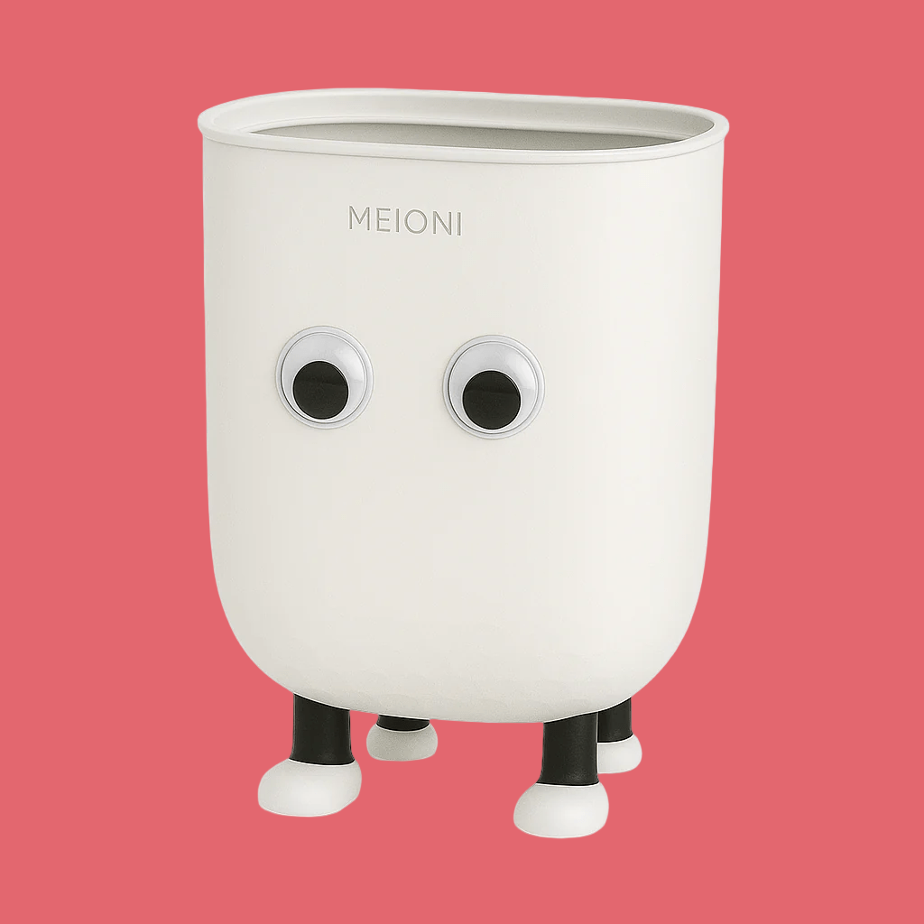 Poubelle funny Meioni | Poubellisima Blanc / 10L