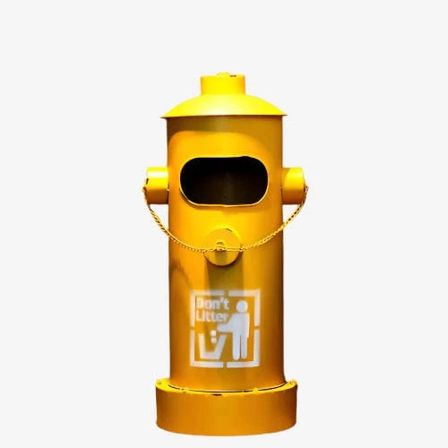Poubelle metal retro Vanna | Poubellisima Jaune / 87x37cm