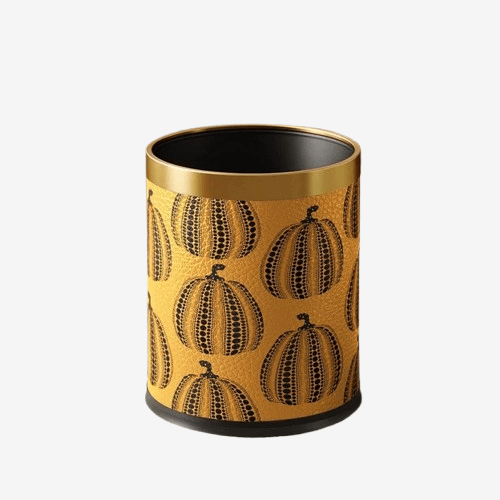 Poubelle métal Zucca | Poubellissima Jaune/Or / 10L
