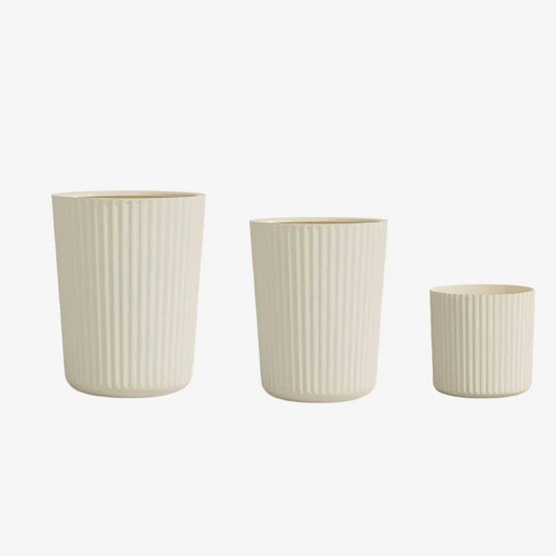 Poubelle minimaliste Nina Grande | Poubellisima Crème / 31.7x24cm