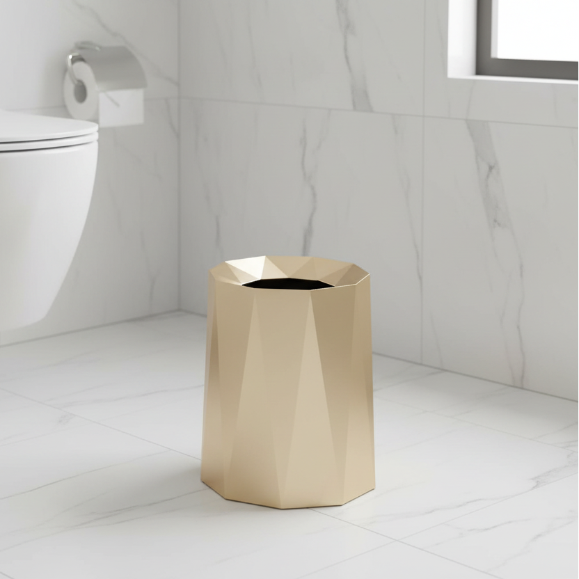 Poubelle moderne design Gianna | Poubellisima Champagne / 8L