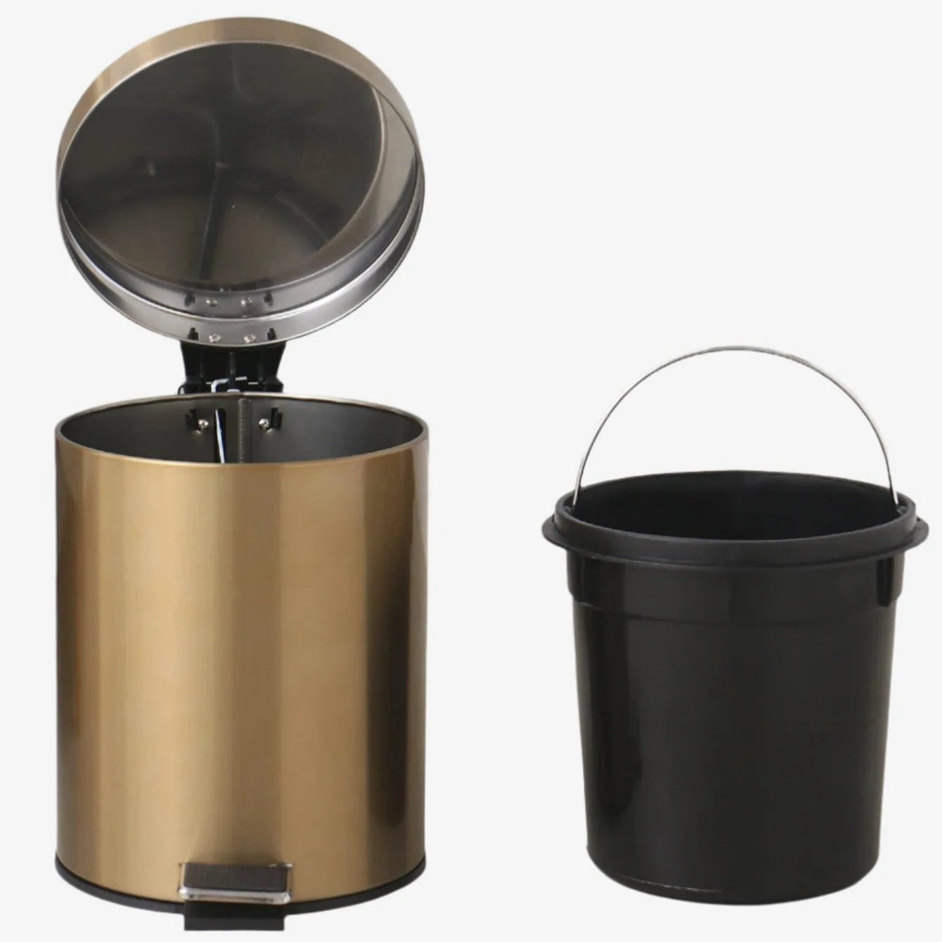 Poubelle salle de bain 5L Aura | Poubellisima Or / 5L