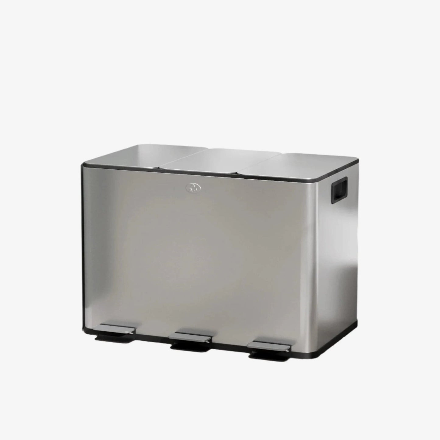 Poubelle triple Unita | Poubellisima Argent / 3x10L