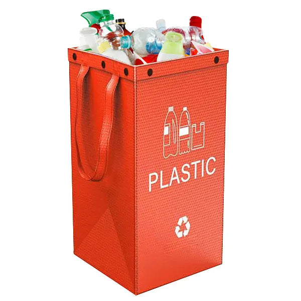 Waterproof PP Storage Bag Handheld Trash Bag for Home Environmental Classification Garbage Bag Eco-Friendly Kitchen Waste Bag Orange / 40L 30x50x30cm / CHINA