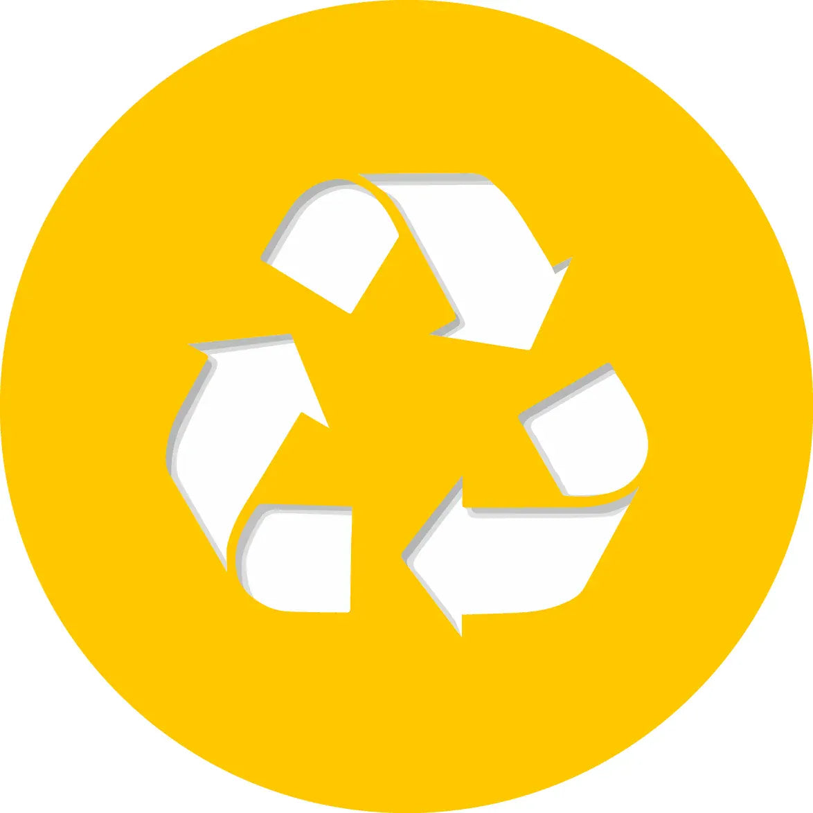 Autocollant poubelle | Poubellissima Jaune / 10CM X 10CM