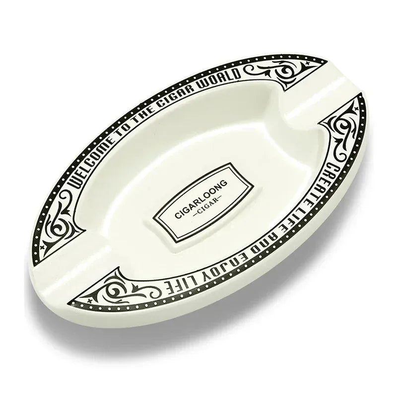 Cendrier à cigare <br> Binome Pearl White