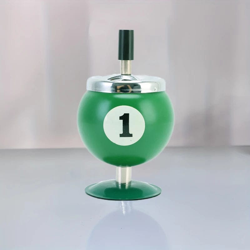 Cendrier billard avec couvercle Belo Vert