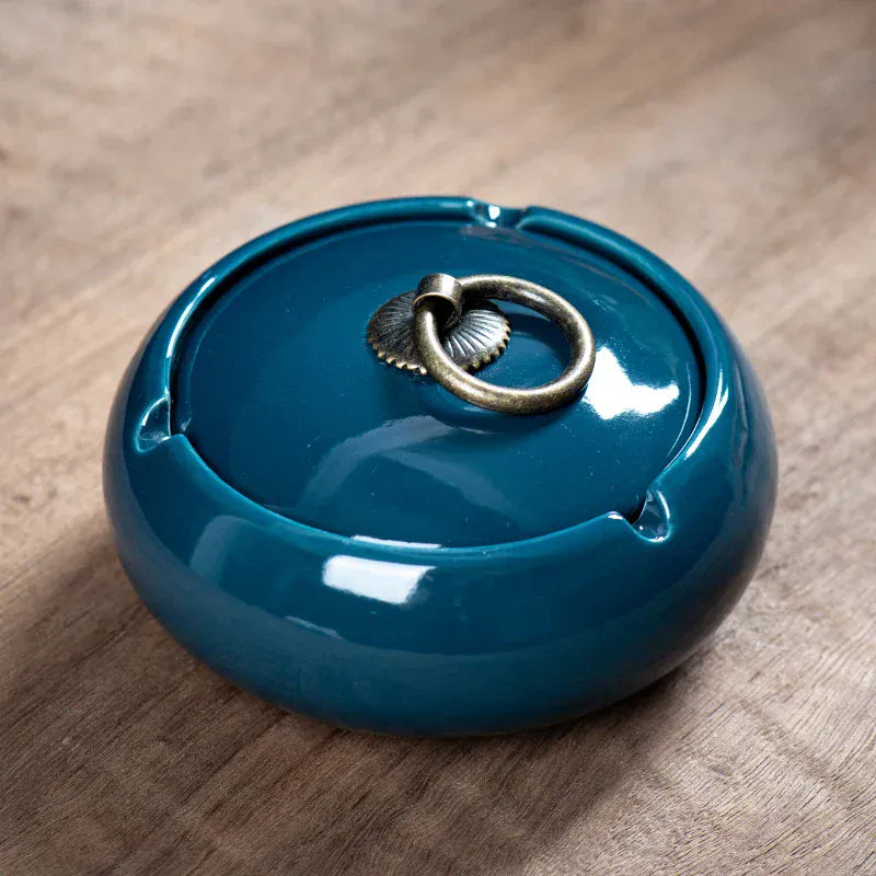 Cendrier cÃ©ramique Ã  couvercle <br> Parna A4