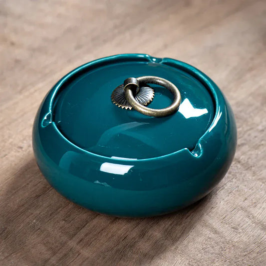 Cendrier cÃ©ramique Ã  couvercle <br> Parna A5