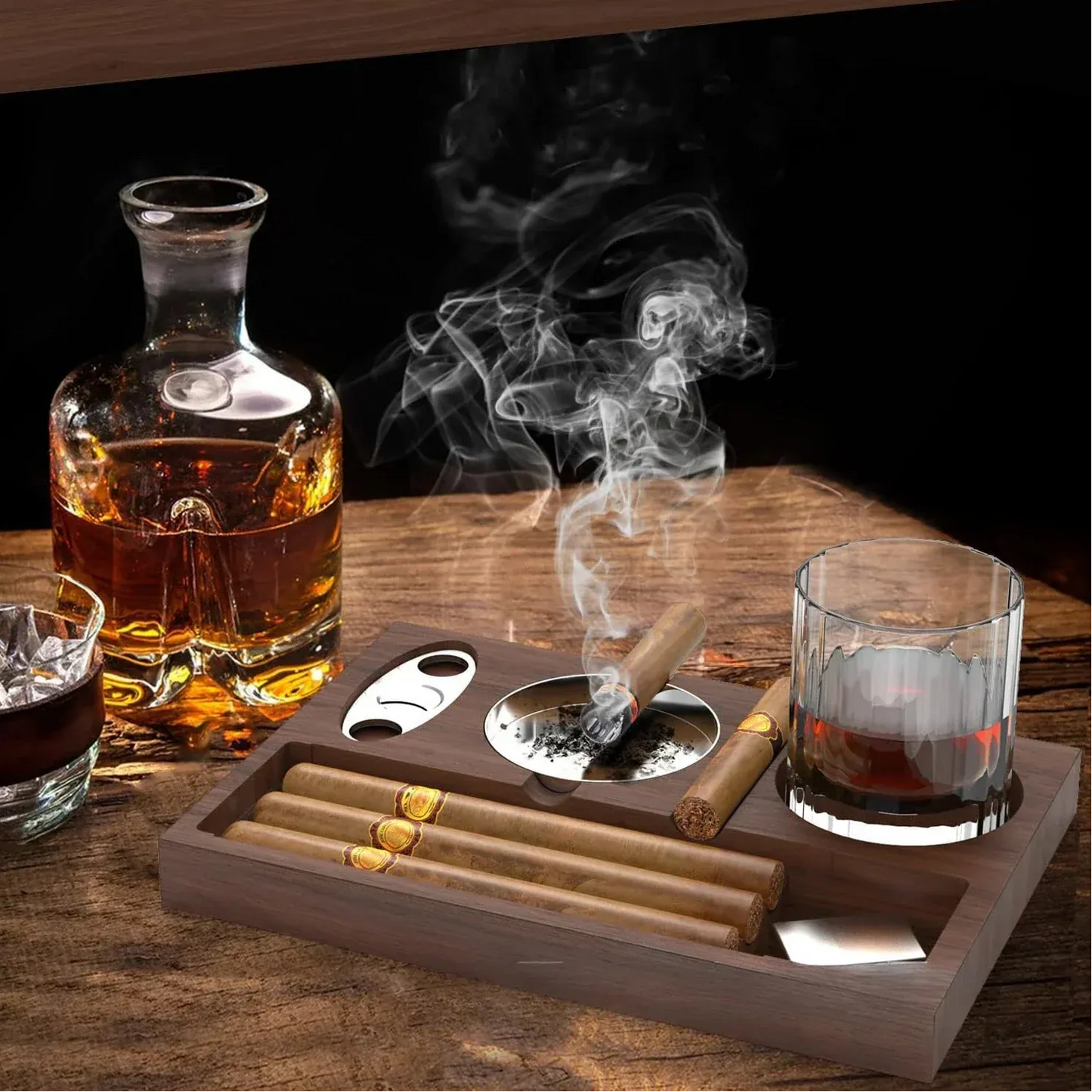 Cendrier cigare en bois Chapo | Poubellissima Bois