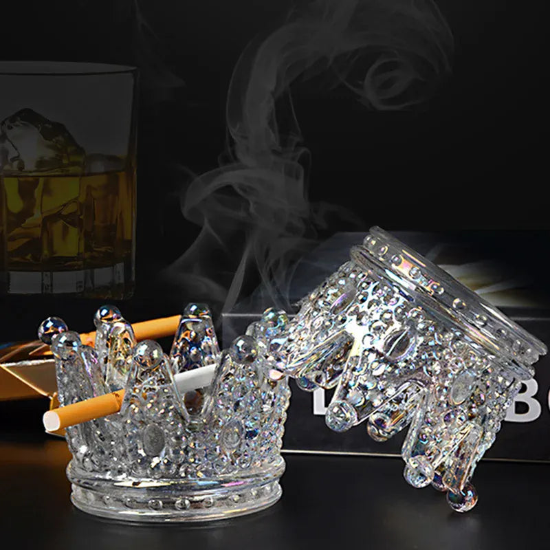 Cendrier créatif en verre <br> Reine MULTI