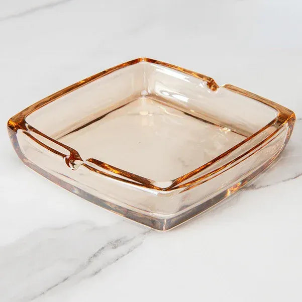 Cendrier de table en cristal <br> Desire amber