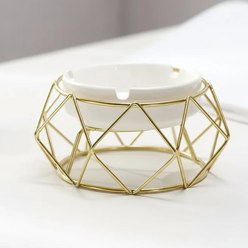 Cendrier design nordique Aleo Or