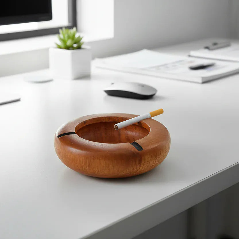 Cendrier en bois retro Pana | Poubellissima