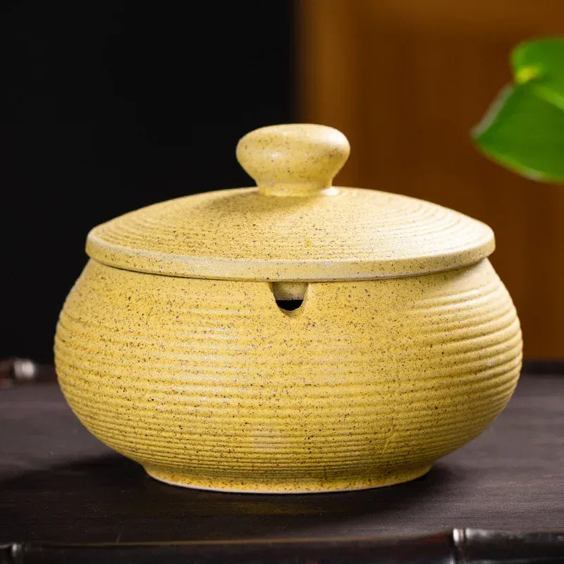 Cendrier marocain en céramique Isma | Poubellissima Jaune