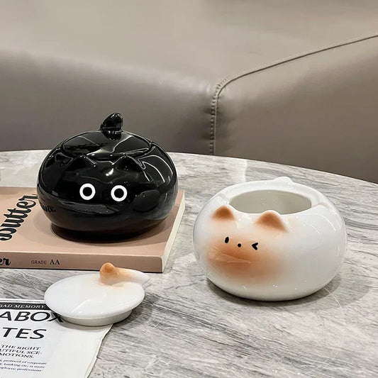 Cendrier original céramique <br> Chat