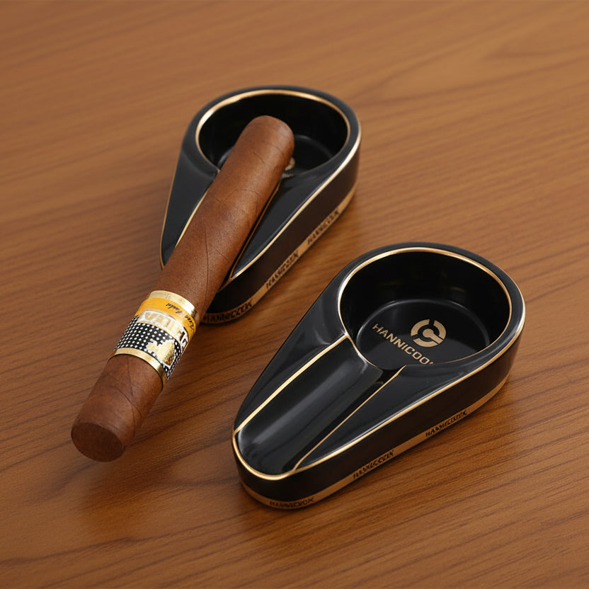 Cigar Gadgets Home Cigar Ashtray Portable Ceramic Cigars Ash Tray Tobacco Cigarette Ashtrays Holder