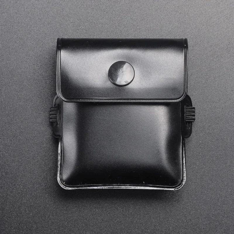 Mini Pocket Ashtray Potable Storage Bag Tied with Cigarette Case Outdoor Smoking Cigarette Cigar Travel Fireproof with Elastic black