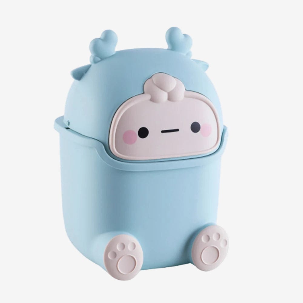 Mini poubelle de table Mostro | Poubellissima Bleu clair