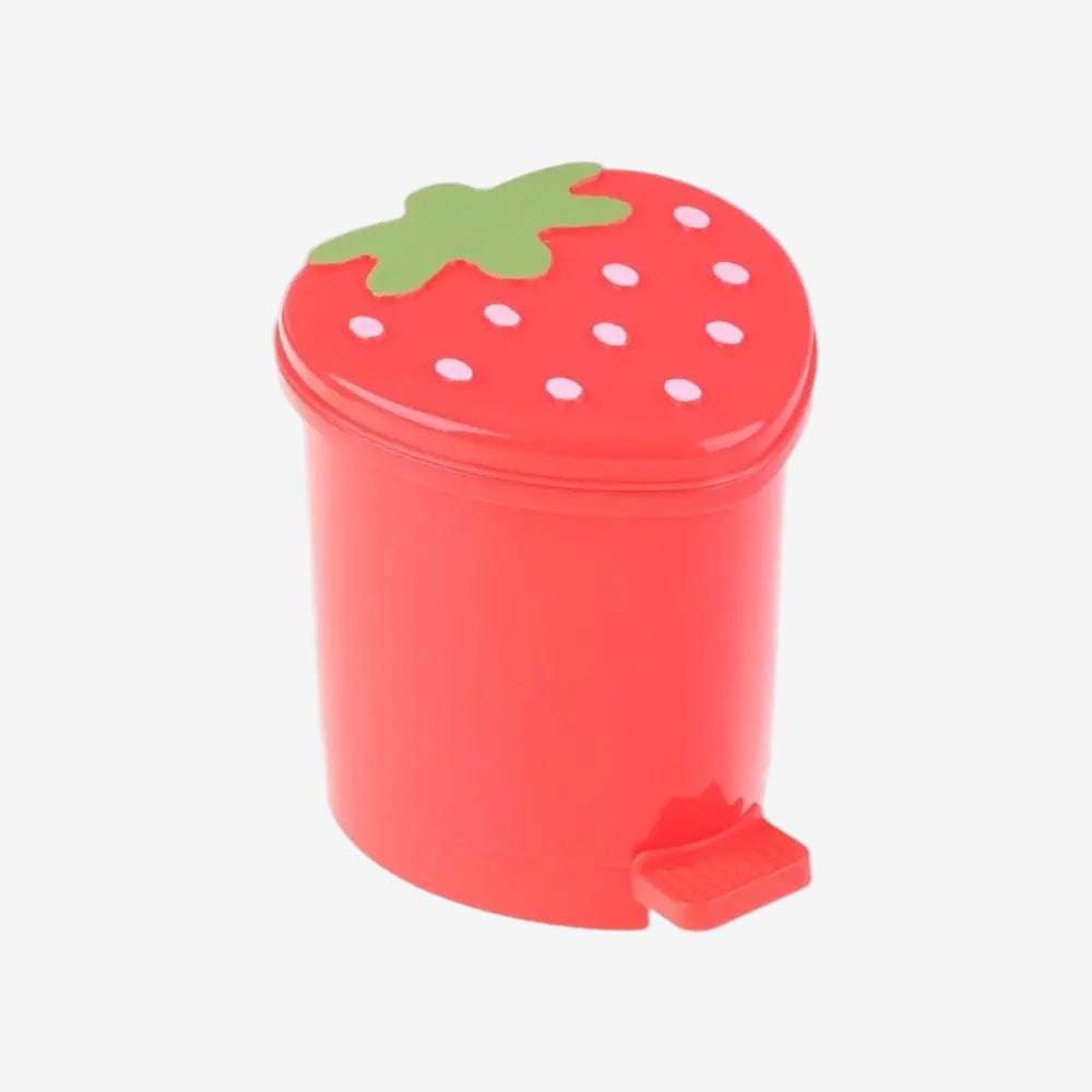 Mini poubelle enfant  Fragola | Poubellissima Rouge / 14.7x16.5x16.5cm
