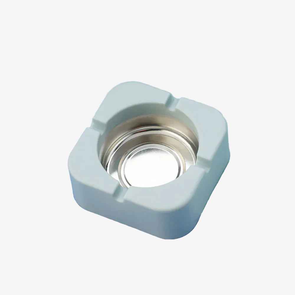 Petit cendrier moderne <br> Gian square blue