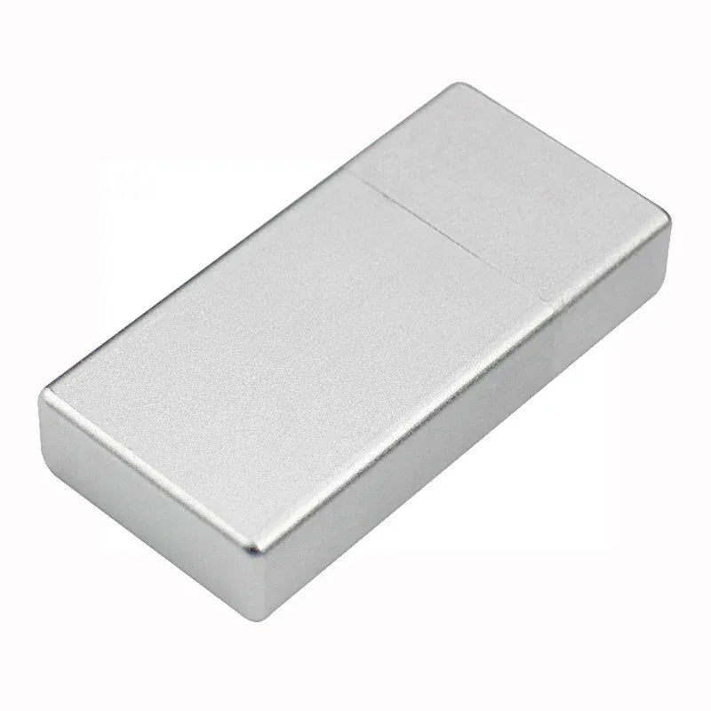 Portable Ashtray Metal Environmental Protection Pocket Sealed Ashtray Mini Portable Ashtray Portable Ash Tray Pocket Ashtrays silver