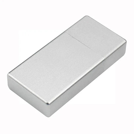 Portable Ashtray Metal Environmental Protection Pocket Sealed Ashtray Mini Portable Ashtray Portable Ash Tray Pocket Ashtrays silver
