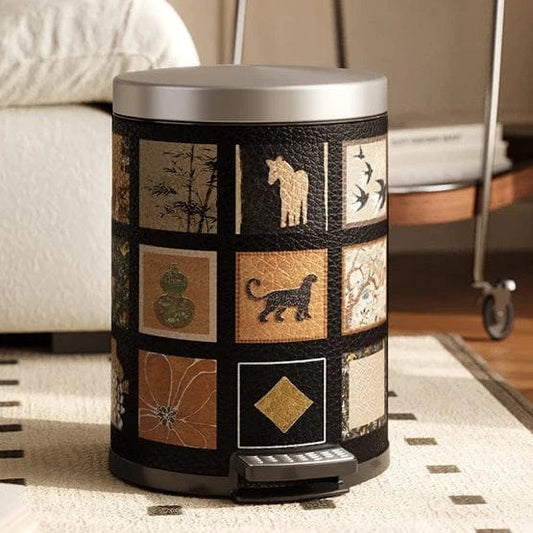 Poubelle à pédale design Terra | Poubellissima Noir / 14L