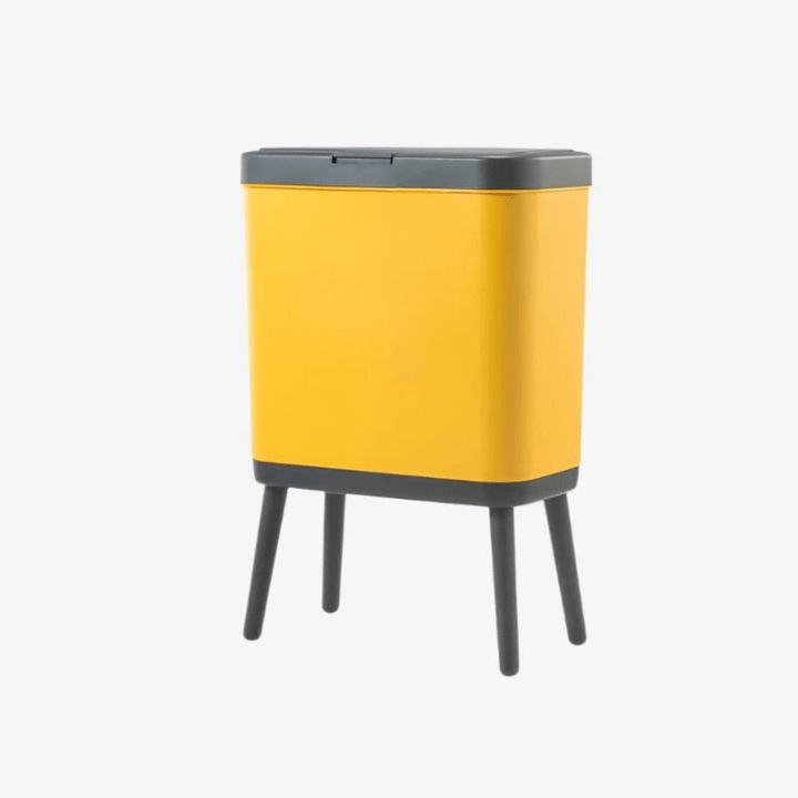 Poubelle à pieds Alta | Poubellissima Jaune / 15L