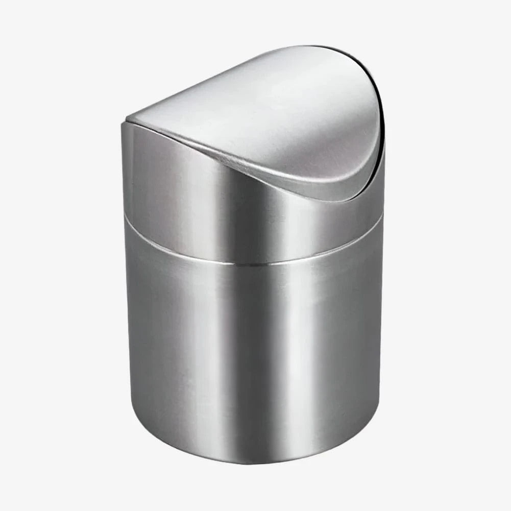 Poubelle acier avec couvercle Nella | Poubellisima Argent