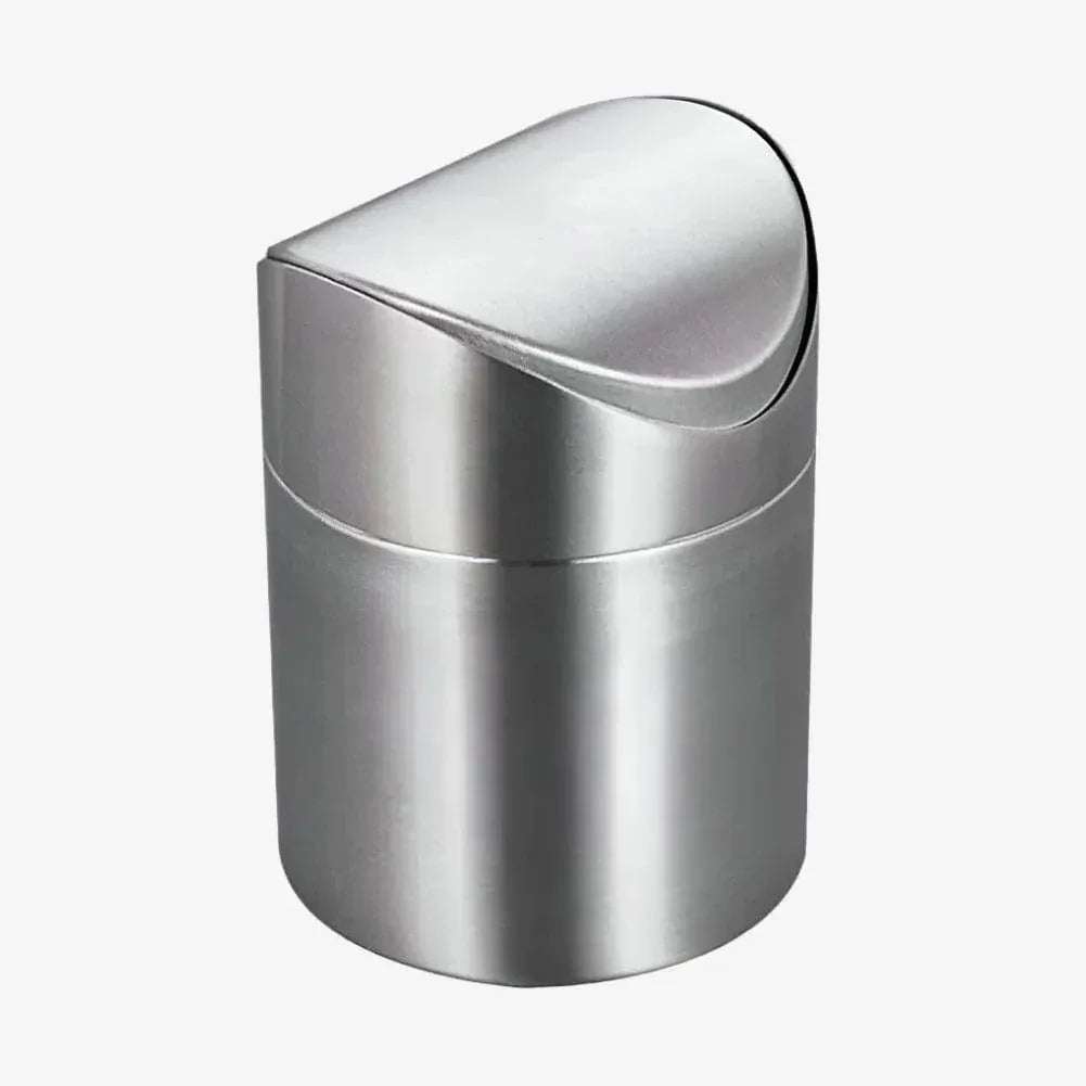 Poubelle acier avec couvercle Nella | Poubellissima Argent