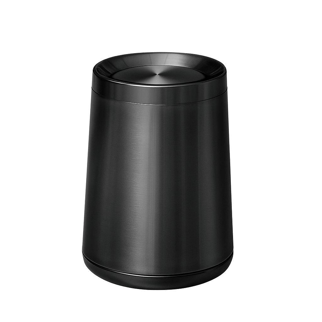 Poubelle acier inoxydable 10L Vilma | Poubellissima Noir / 10L