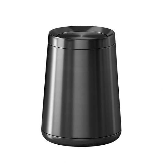 Poubelle acier inoxydable 8L Vilma | Poubellissima Noir / 8L