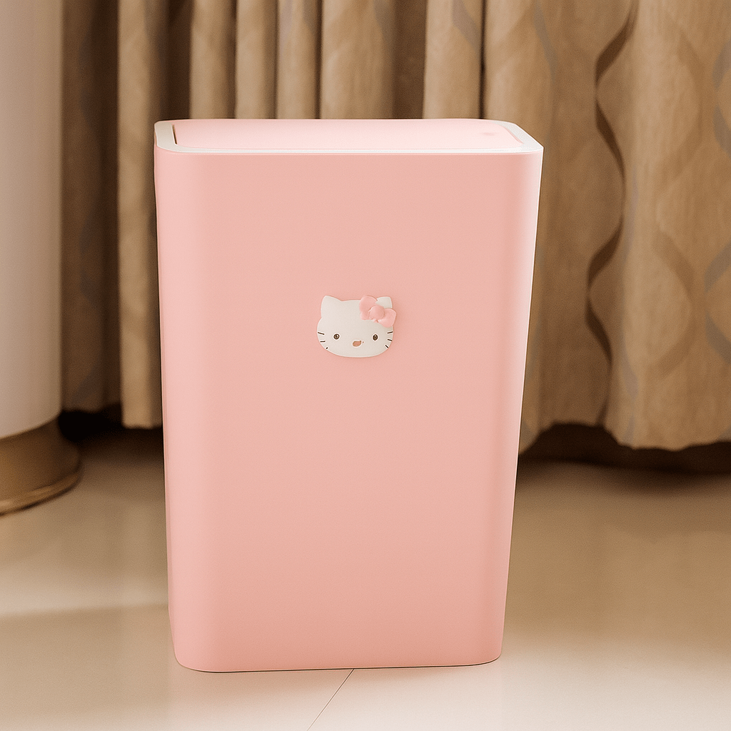 Poubelle bureau enfant Perla | Poubellissima Rose / 21x27.5cm