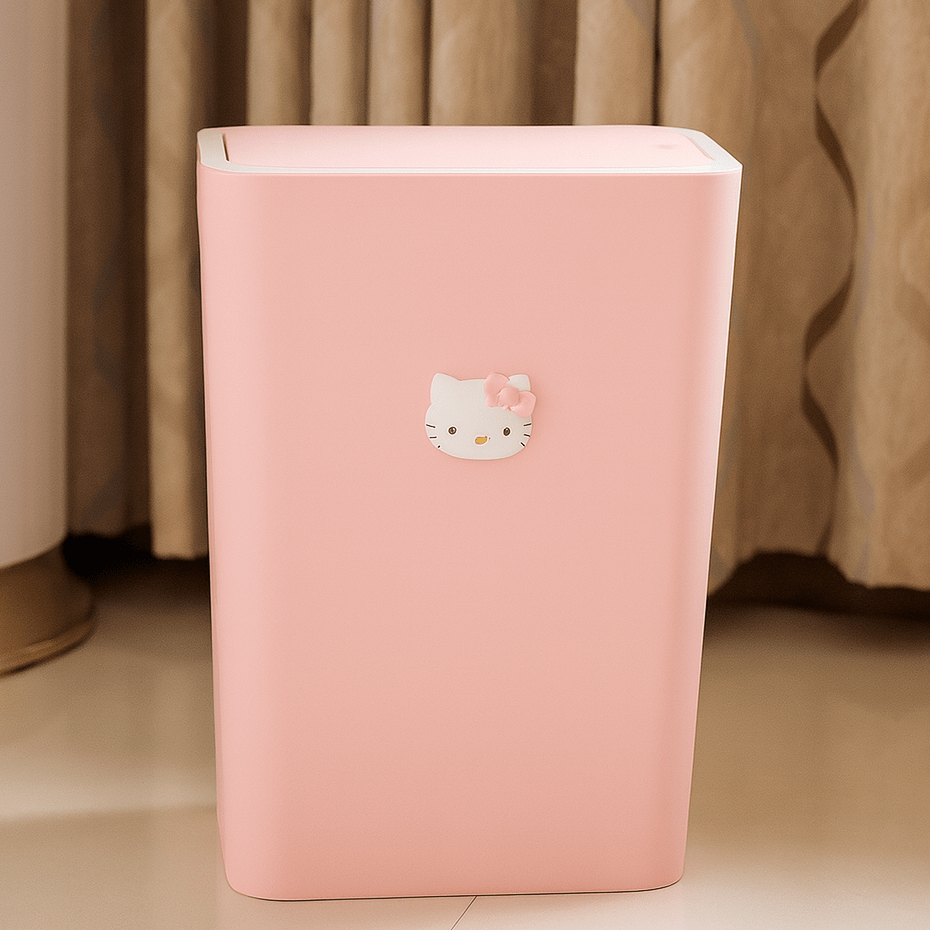 Poubelle bureau enfant Perla | Poubellissima Rose / 25x36cm