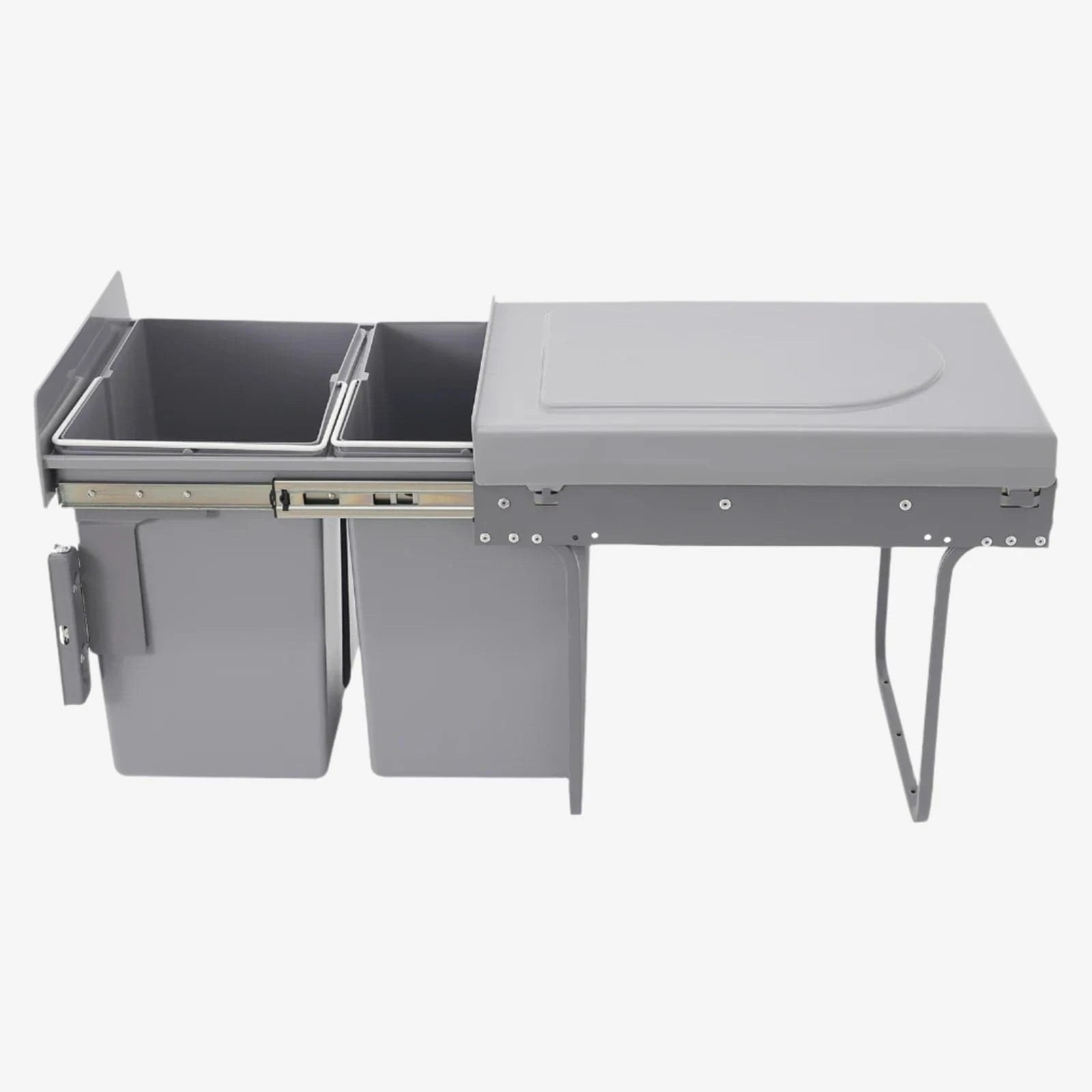 Poubelle coulissante double Rotola | Poubellissima 40L